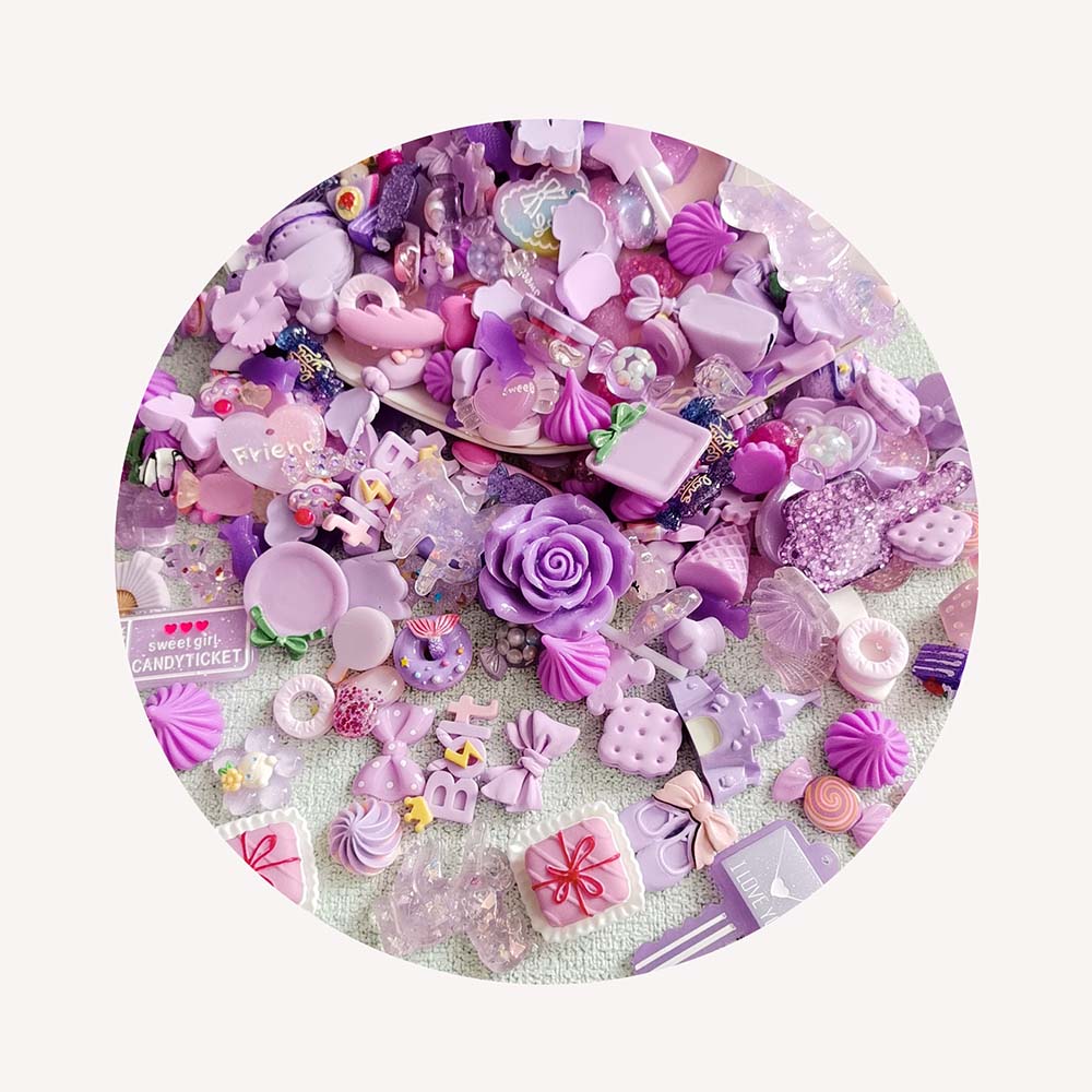 Resin Crafts Diy - Accesorios de resina plana convexa redonda