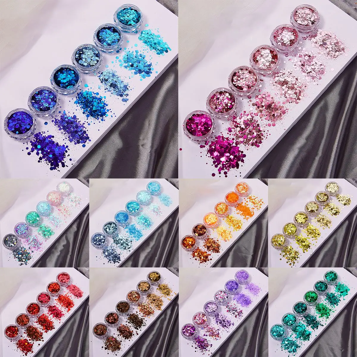 Juego de 6 colores de lentejue - Resin Glitter Pack reseña y precio