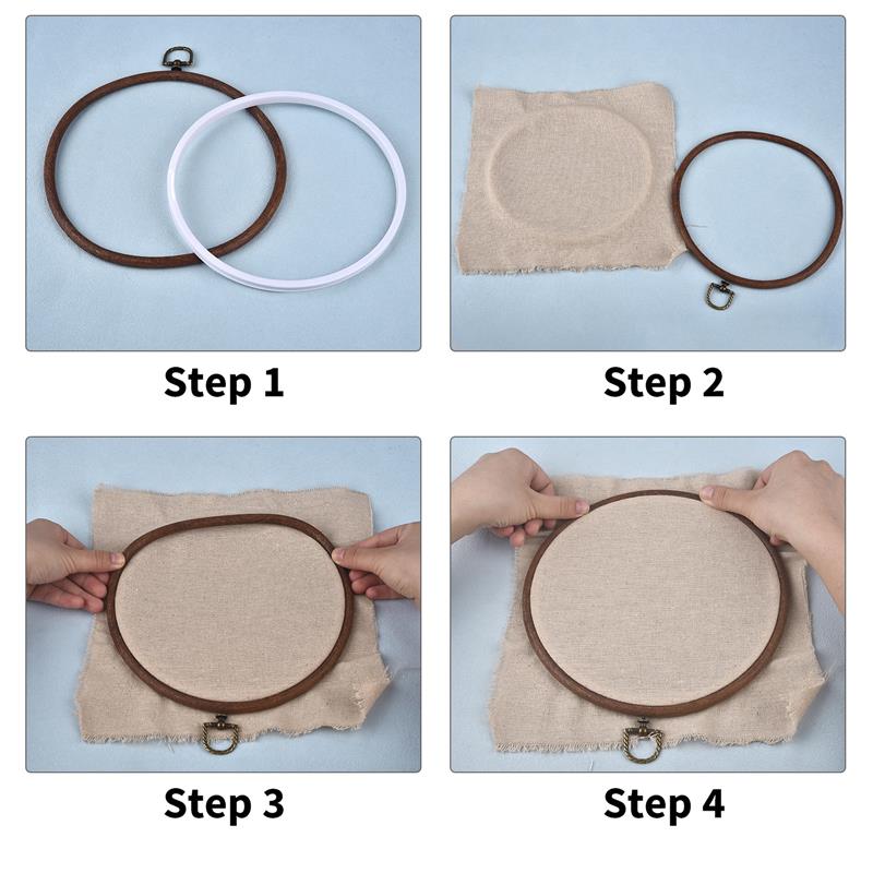 Conjunto de aros de bordado de - Wood Ring Blank reseña y precio