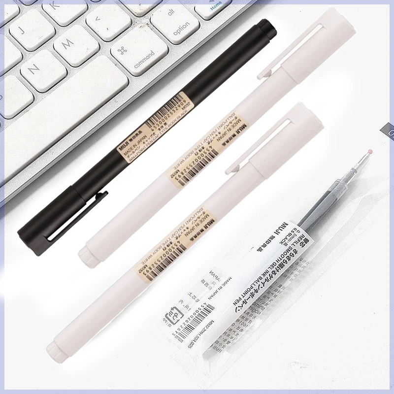Bolígrafo de Gel blanco/negro  - Muji Stationery Gel Pen reseña y precio