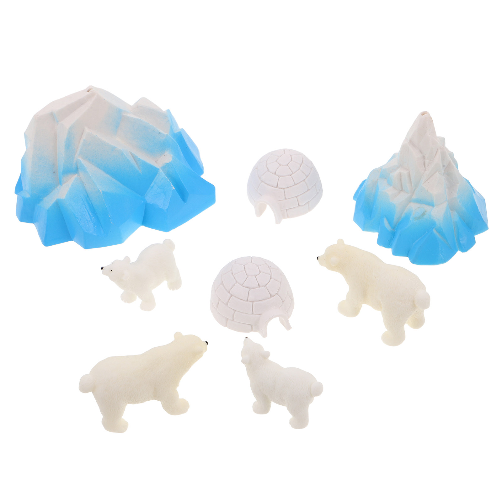 8 Piezas de Mini Osos Polares  - Resin Crafts reseña y precio