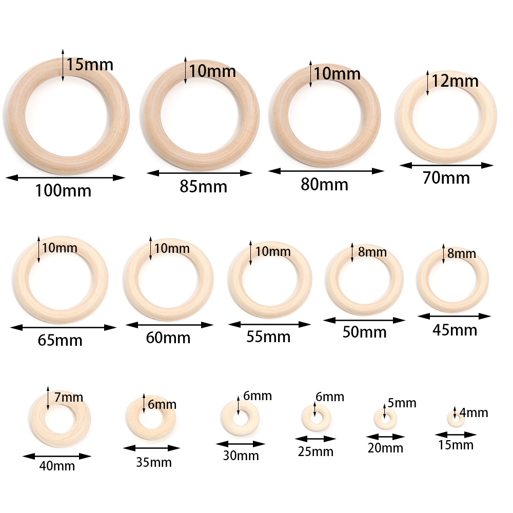 Anillos de madera maciza sin t - Wood Ring Blank reseña y precio