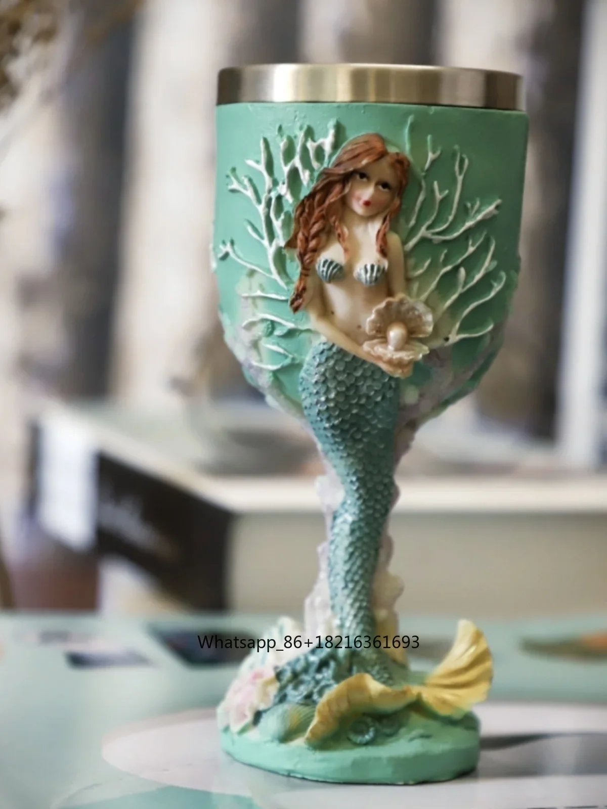 Copa de vino de acero inoxidab - Resin Crafts reseña y precio