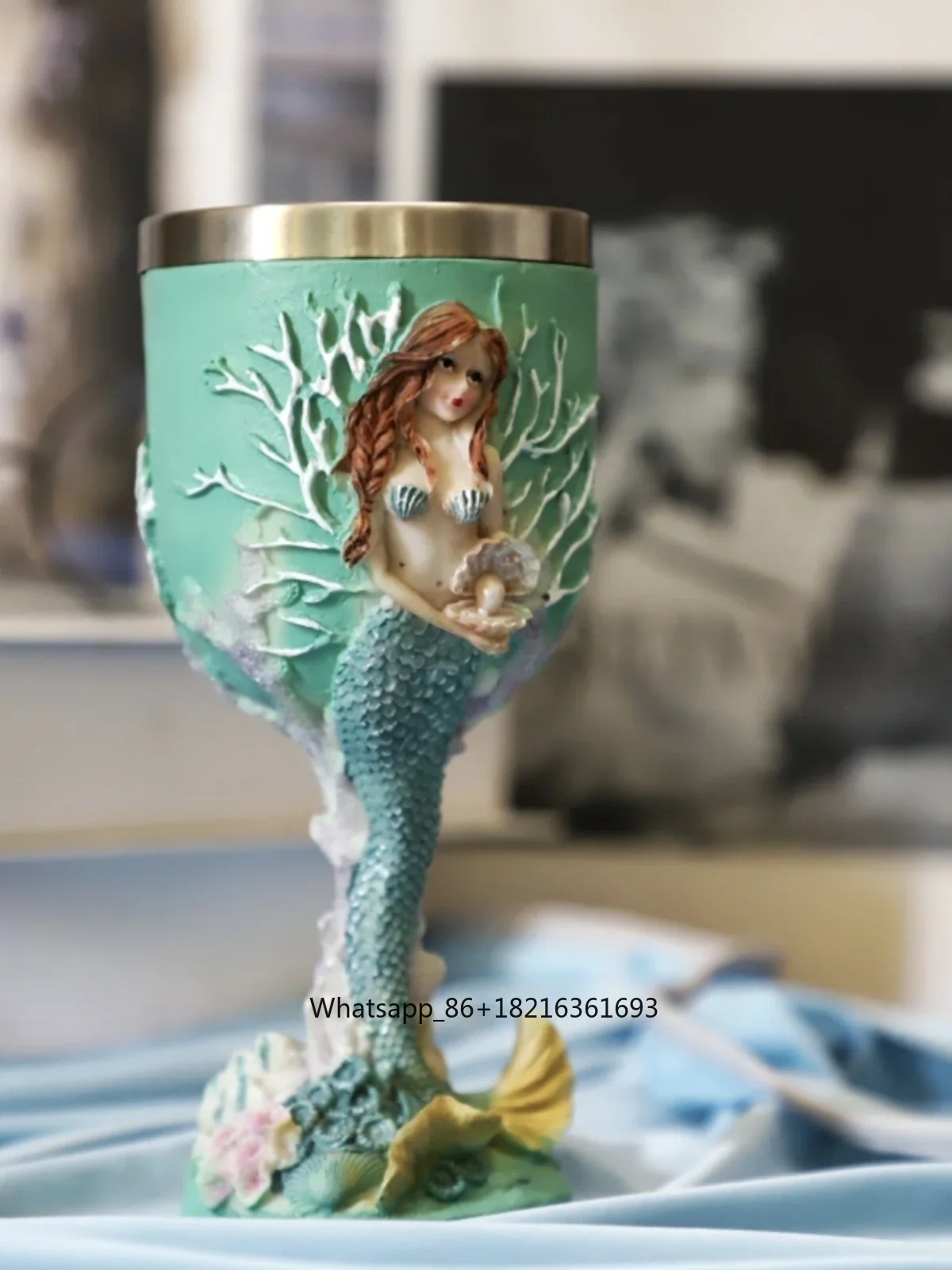 Copa de vino de acero inoxidab - Resin Crafts reseña y precio